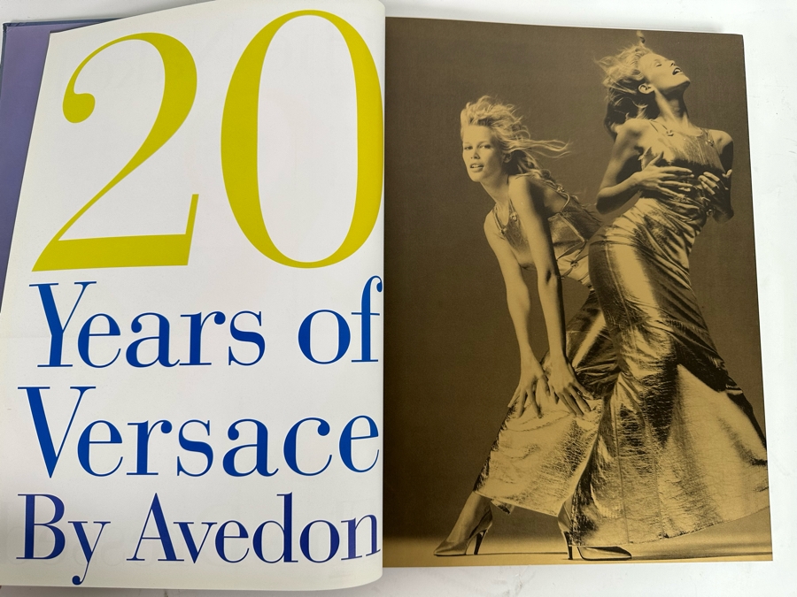 First Edition Book The Naked The Dressed Years Of Versace By Richard Avedon Gianni Versace