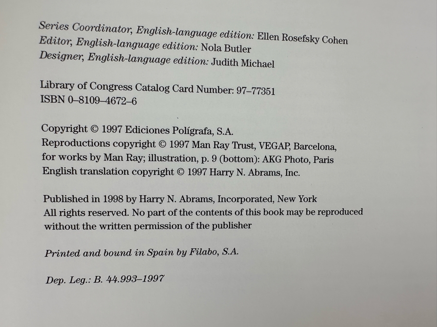 Man Ray Art Book 1998 [Photo 4]