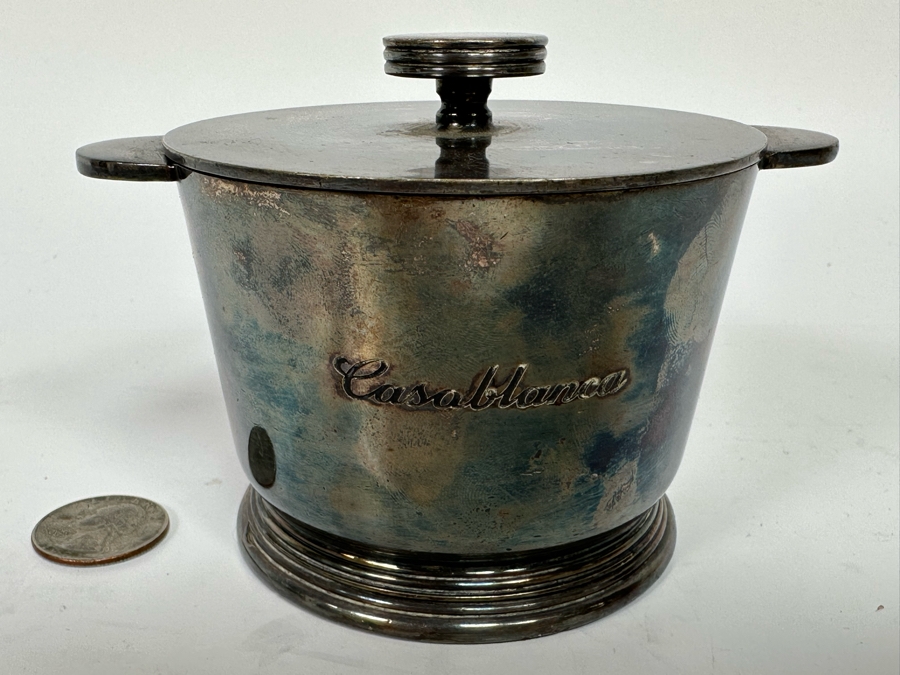 Vintage Art Deco Reed & Barton Sugar Container Silver Soldered 3160B 8oz Casablanca 4.5W X 3.5H [Photo 3]