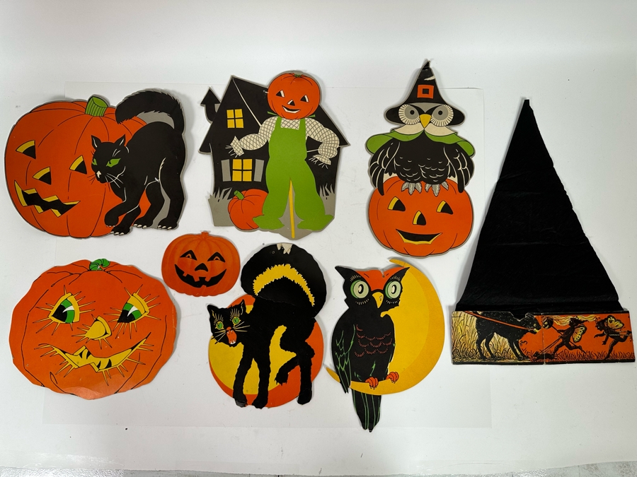 Collection Of Vintage Halloween Decorations