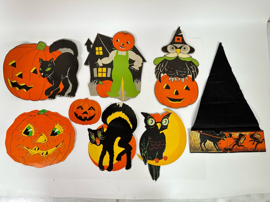 Collection Of Vintage Halloween Decorations