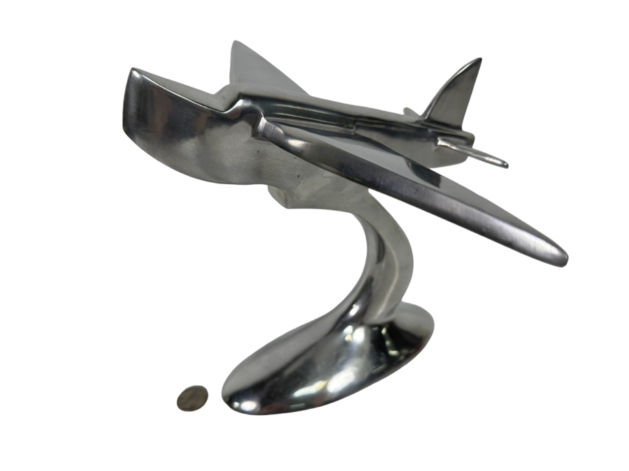 Metal Airplane Desk Sculpture 9W X 12D X 9H [Photo 1]