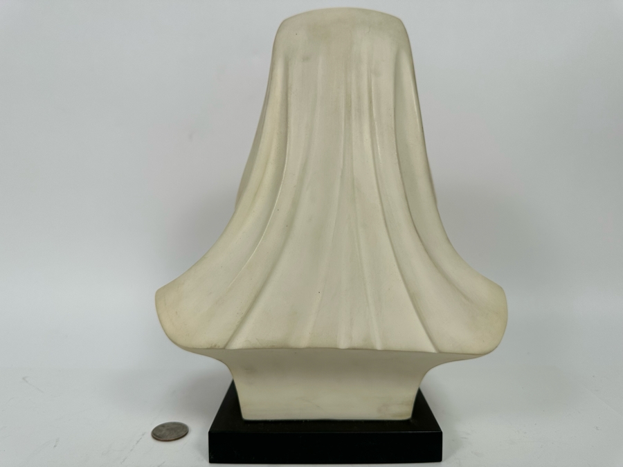 Vintage Virgin Mary Resin Arnoldo Giannelli Bust Sculpture Signed A. Giannelli 8W X 6D X 11H [Photo 9]