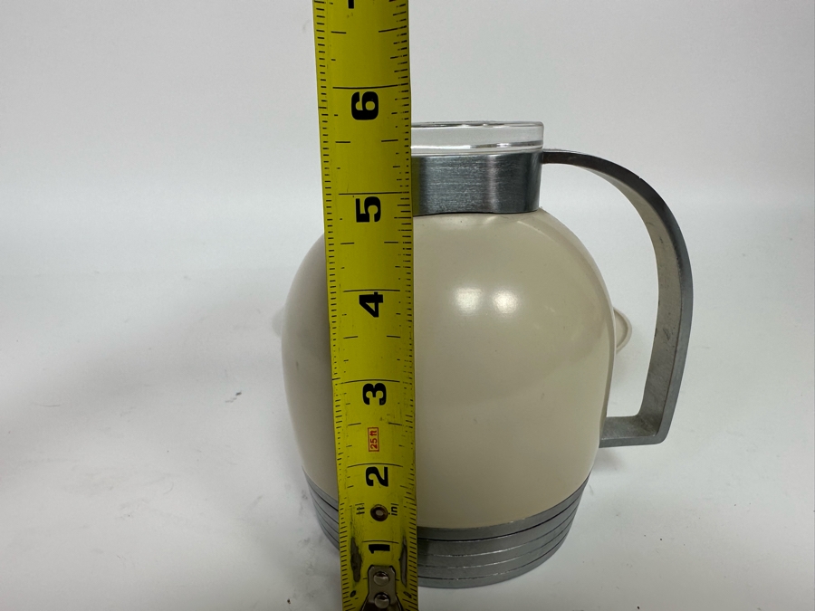 Henry Dreyfuss For Thermous Vintage Machine Age Art Deco Decanter 6W X 5.5H With Triangular Tray 9.5 X 9 1930s In Excellent Condition [Photo 18]