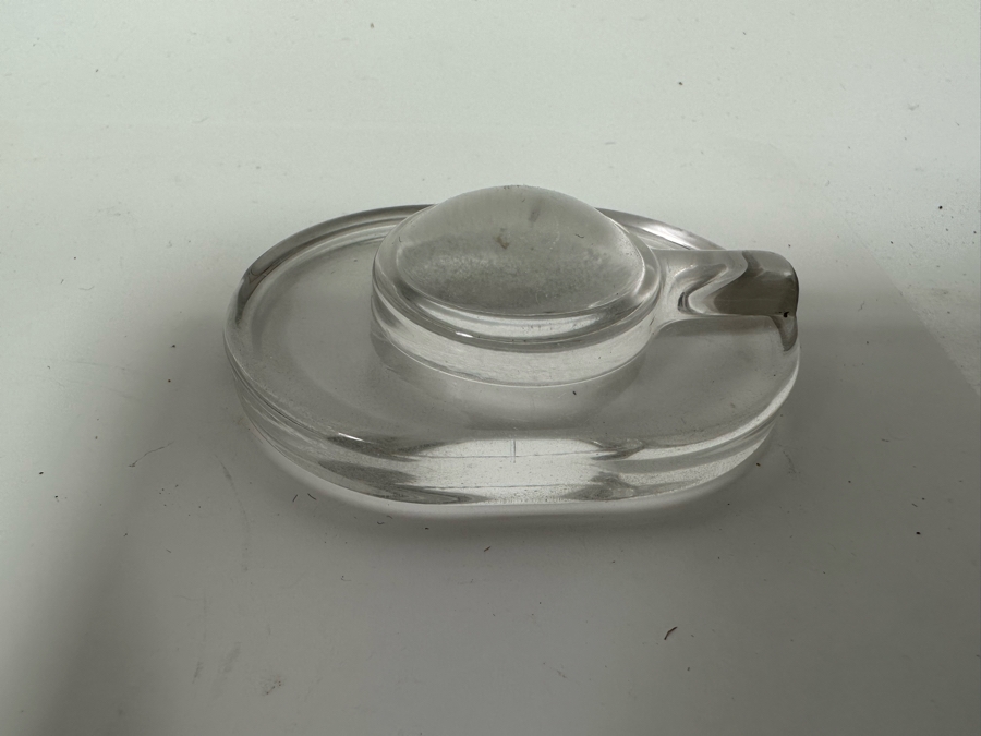 Henry Dreyfuss For Thermous Vintage Machine Age Art Deco Decanter 6W X 5.5H With Triangular Tray 9.5 X 9 1930s In Excellent Condition [Photo 8]