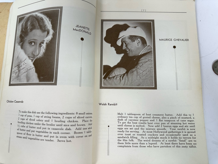 Vintage 1932 Hollywood's Famous Recipes Of The Movie Stars With 100 Exclusive Portraits [Photo 5]