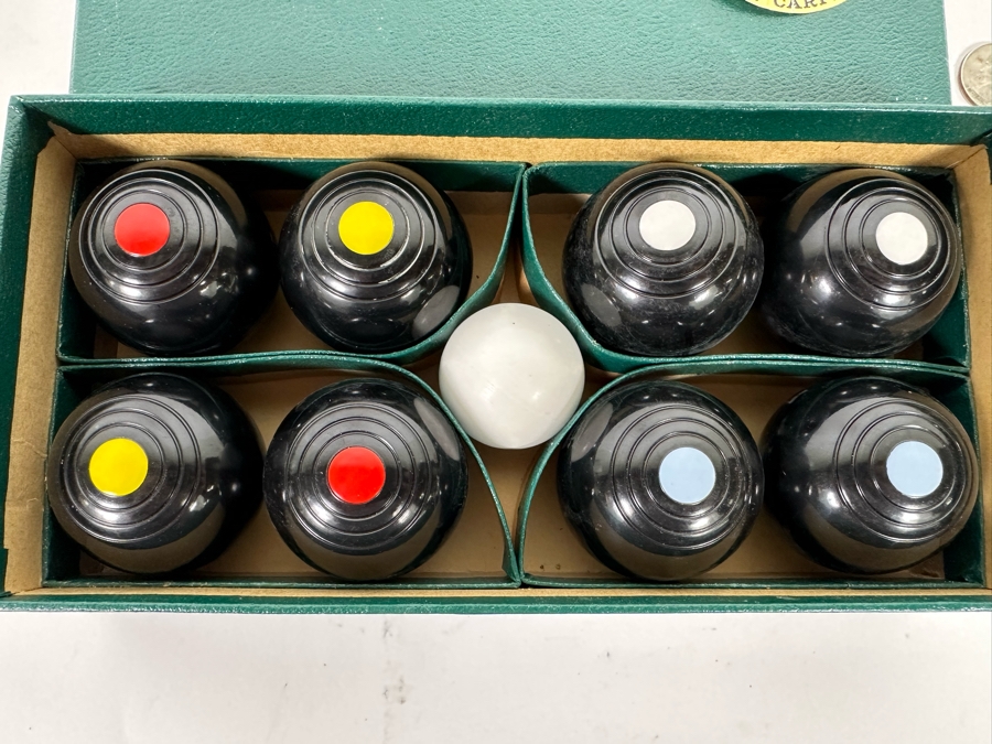 Vintage B&A Bowls The Indoor Carpet Game Made In England Indoor Bocce Ball With Box [Photo 4]