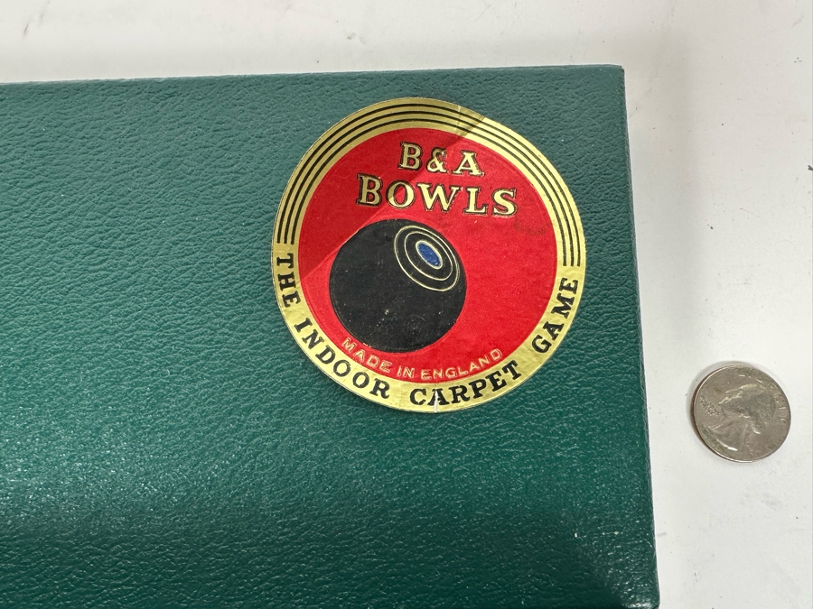 Vintage B&A Bowls The Indoor Carpet Game Made In England Indoor Bocce Ball With Box [Photo 5]