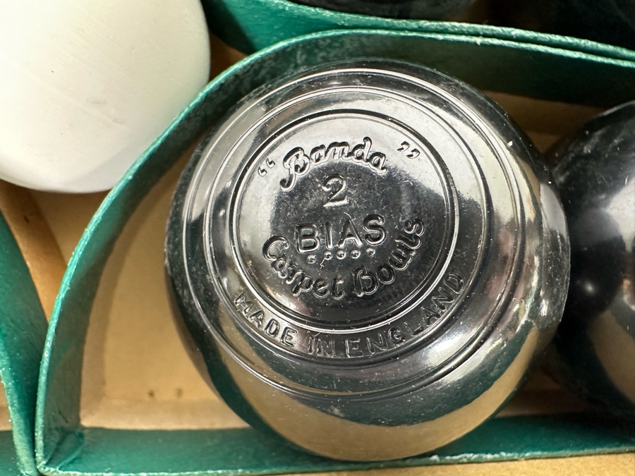 Vintage B&A Bowls The Indoor Carpet Game Made In England Indoor Bocce Ball With Box [Photo 6]