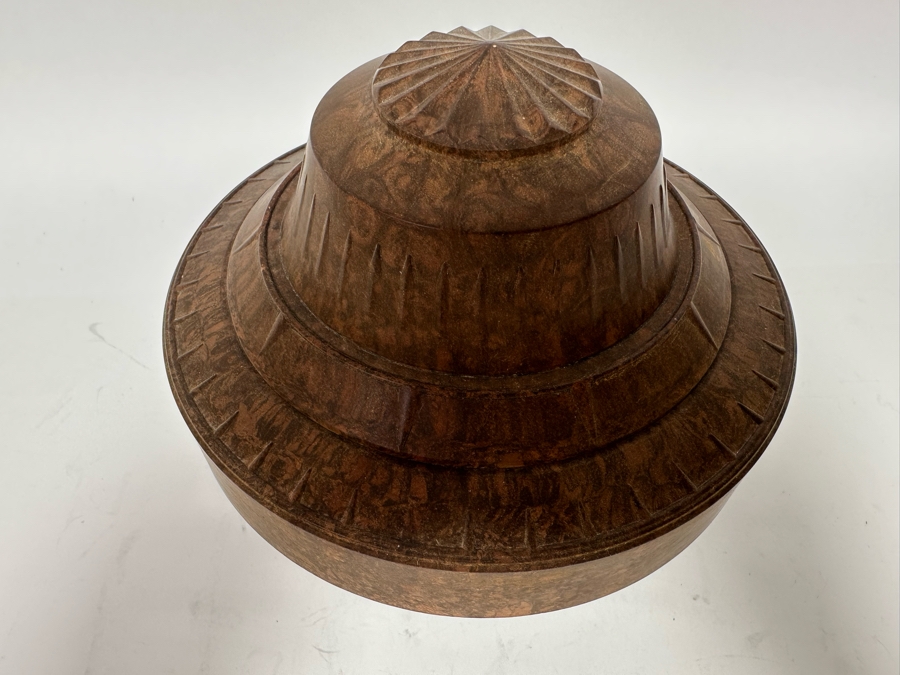 Vintage Art Deco Bakelite Tobacco Jar With Lid 6.5H [Photo 5]