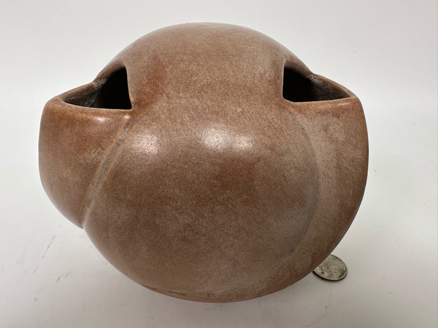 George Rumrill For Red Wing Vintage Art Deco Pottery Vase 600-6 6W X 6H [Photo 5]