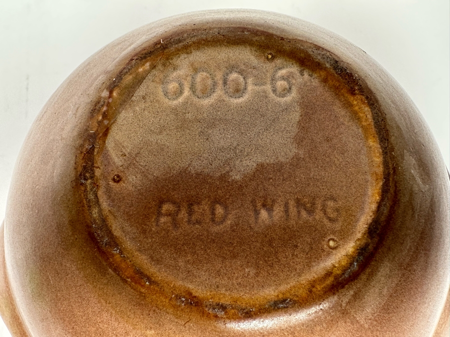 George Rumrill For Red Wing Vintage Art Deco Pottery Vase 600-6 6W X 6H [Photo 8]