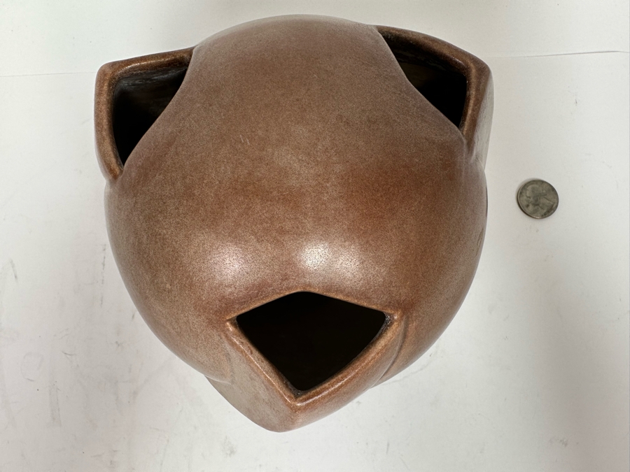 George Rumrill For Red Wing Vintage Art Deco Pottery Vase 600-6 6W X 6H [Photo 4]