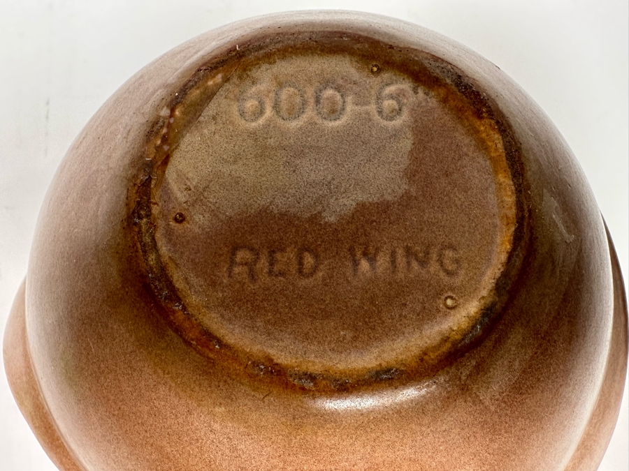 George Rumrill For Red Wing Vintage Art Deco Pottery Vase 600-6 6W X 6H [Photo 7]