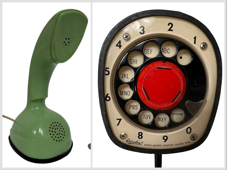 Vintage Collectible Ericofon One-Piece Telephone By The Ericsson Company Of Sweden Featured In The Museum Of Modern Art In NYC 3.5W X 4D X 8H [Photo 1]