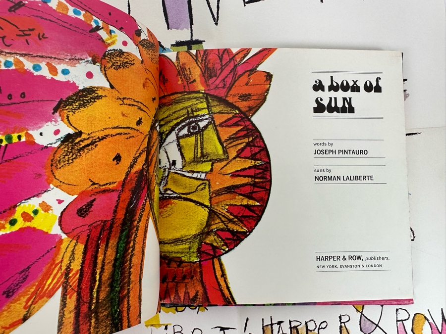 Vintage 1970 First Edition The Rainbow Box Book Collection Of Four Books Representing Each Season With Peace Poster By Norman Laliberte Gifted To Client Personally By Andy Warhol (Client Did Makeup On Andy Warhol's Polaroid Shoots) [Photo 20]