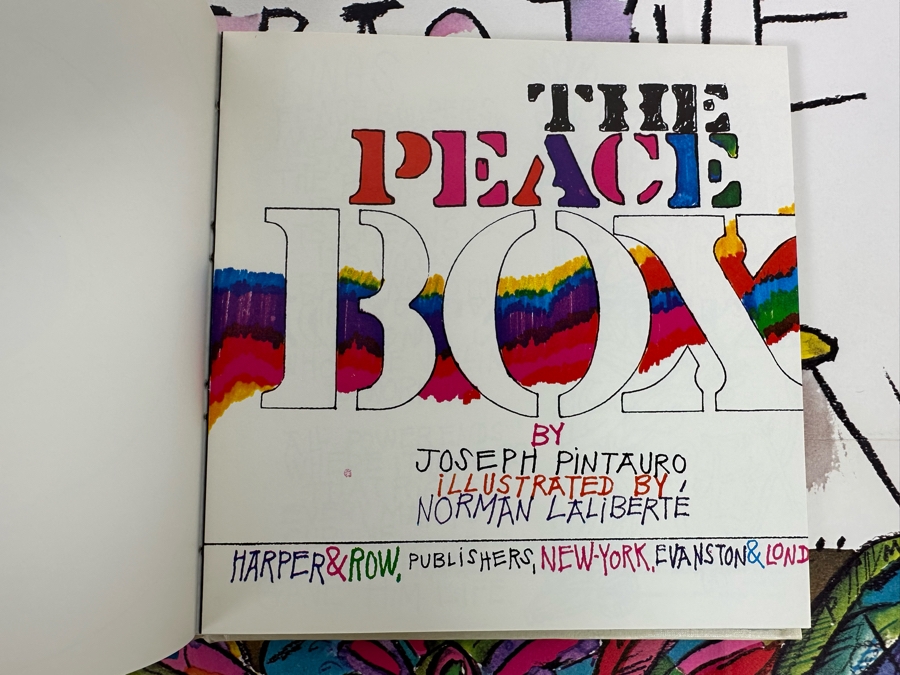 Vintage 1970 First Edition The Rainbow Box Book Collection Of Four Books Representing Each Season With Peace Poster By Norman Laliberte Gifted To Client Personally By Andy Warhol (Client Did Makeup On Andy Warhol's Polaroid Shoots) [Photo 32]