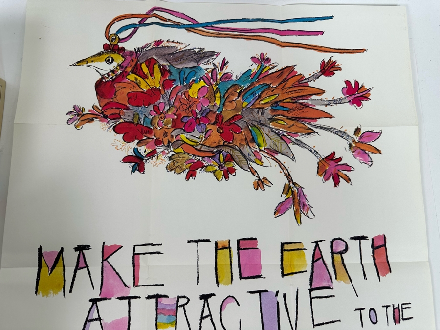 Vintage 1970 First Edition The Rainbow Box Book Collection Of Four Books Representing Each Season With Peace Poster By Norman Laliberte Gifted To Client Personally By Andy Warhol (Client Did Makeup On Andy Warhol's Polaroid Shoots) [Photo 14]