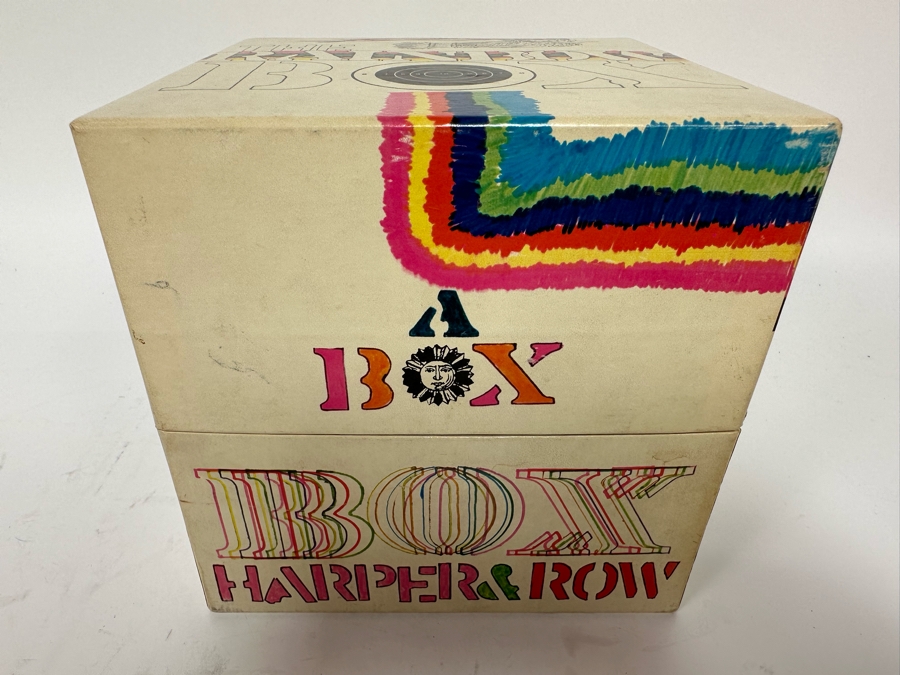 Vintage 1970 First Edition The Rainbow Box Book Collection Of Four Books Representing Each Season With Peace Poster By Norman Laliberte Gifted To Client Personally By Andy Warhol (Client Did Makeup On Andy Warhol's Polaroid Shoots) [Photo 4]