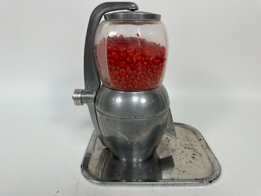 Vintage Machine Age Art Deco Atlas Bantam 5 Cent Peanut Vending Machine With Tray 10W X 8D X 11H [Photo 8]