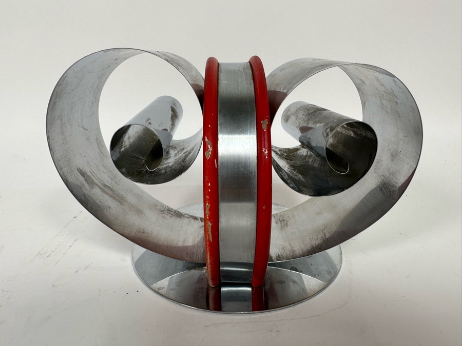 Fred Farr For Revere Vintage Art Deco Double Scroll Bookends Book Magazine Holder 8W X 6D X 5H [Photo 12]