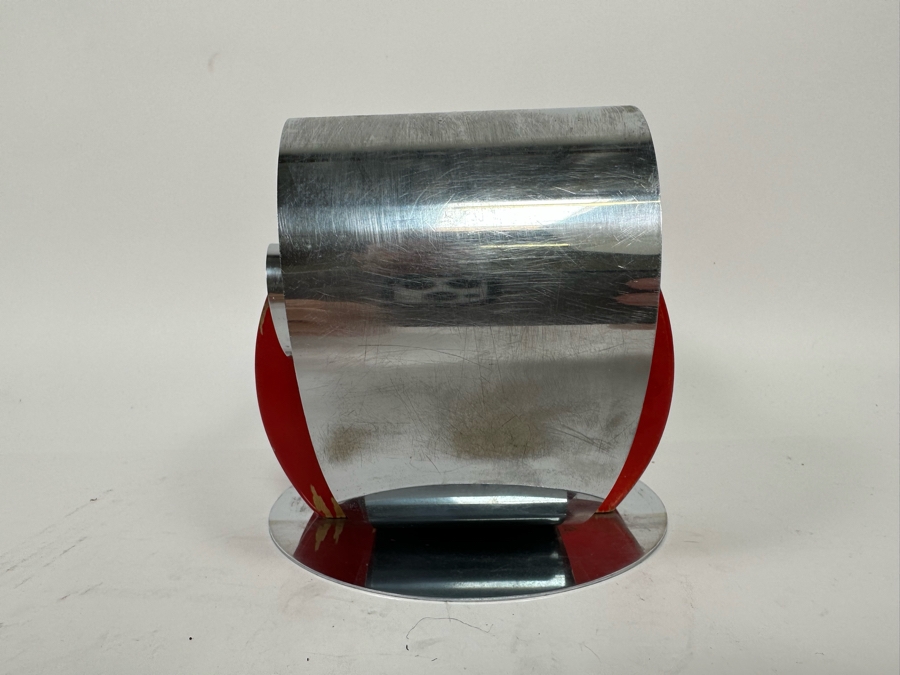 Fred Farr For Revere Vintage Art Deco Double Scroll Bookends Book Magazine Holder 8W X 6D X 5H [Photo 9]