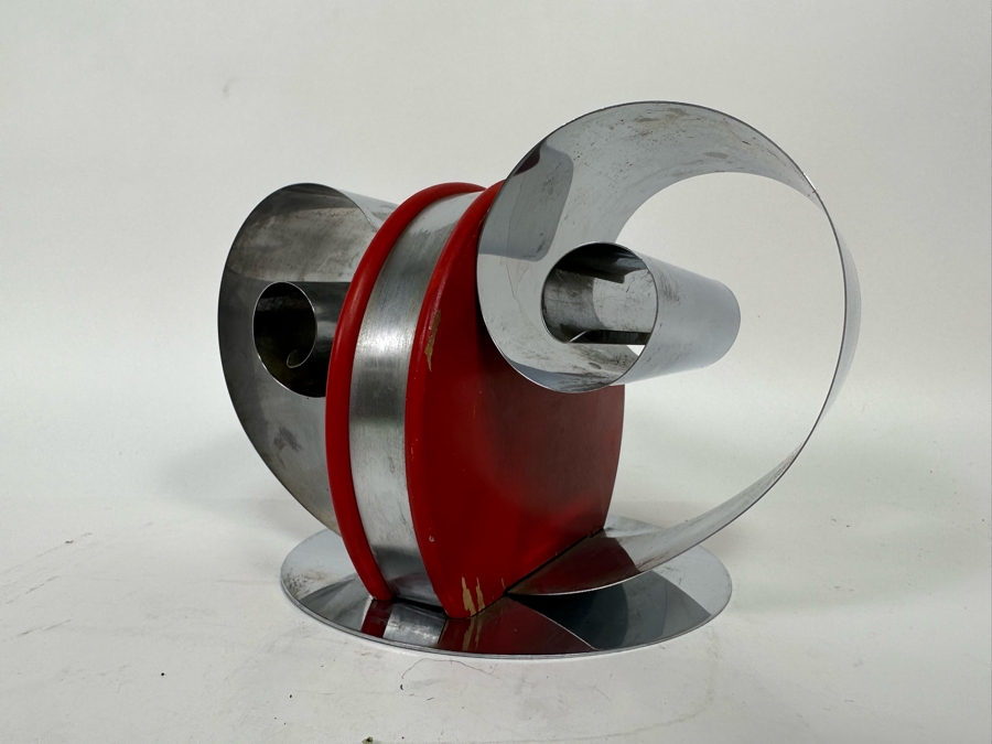 Fred Farr For Revere Vintage Art Deco Double Scroll Bookends Book Magazine Holder 8W X 6D X 5H [Photo 7]