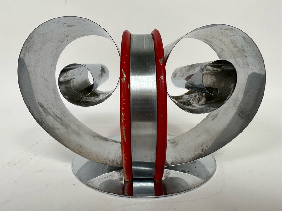 Fred Farr For Revere Vintage Art Deco Double Scroll Bookends Book Magazine Holder 8W X 6D X 5H [Photo 11]