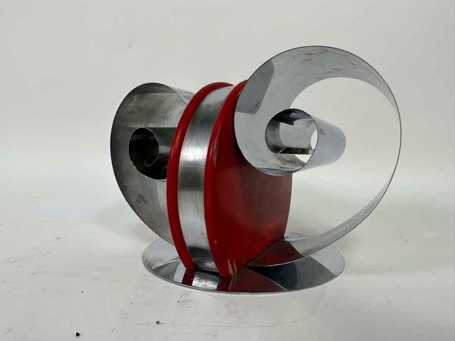 Fred Farr For Revere Vintage Art Deco Double Scroll Bookends Book Magazine Holder 8W X 6D X 5H [Photo 8]