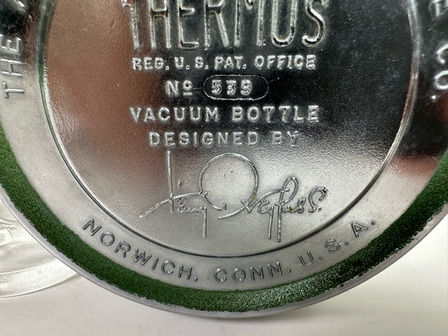 Henry Dreyfuss For Thermous Vintage Machine Age Art Deco Decanter 6W X 5.5H [Photo 11]