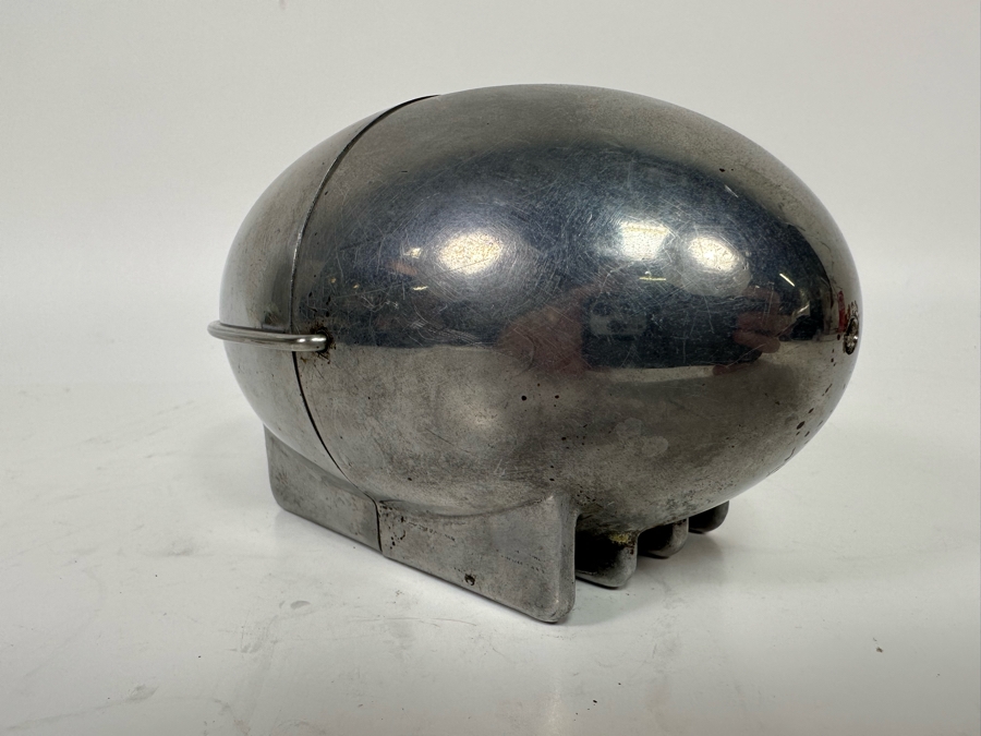 Raymond Barton Machine Age Art Deco Aluminum Top-O-Stove Potato Baker By Na-Mac Co Zeppelin Design 7W X 3.5D X 3.5H [Photo 8]