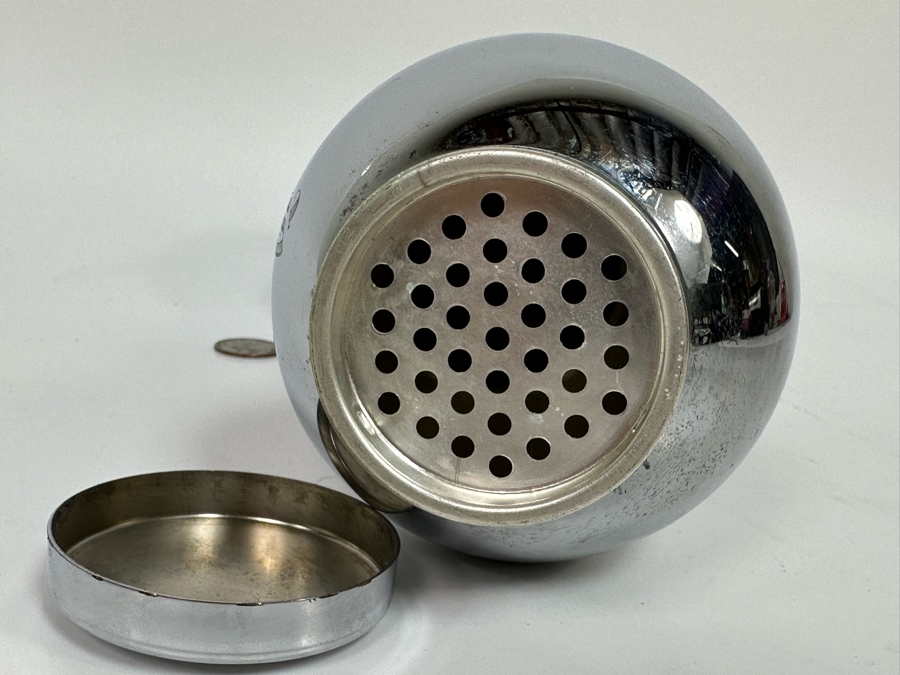 Vintage Art Deco Dumbbell Design Cocktail Shaker Silver Plated 11.5W [Photo 5]