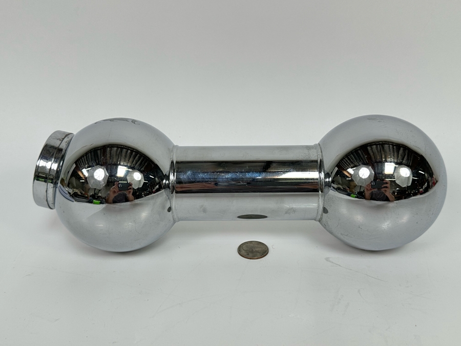 Vintage Art Deco Dumbbell Design Cocktail Shaker Silver Plated 11.5W [Photo 3]