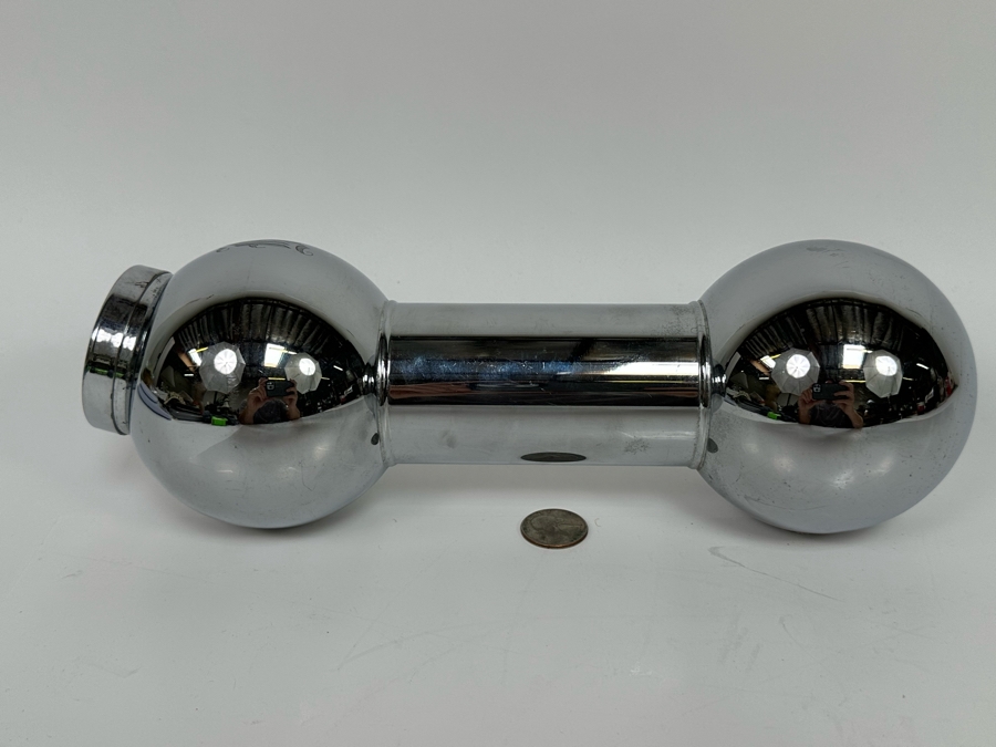 Vintage Art Deco Dumbbell Design Cocktail Shaker Silver Plated 11.5W [Photo 2]