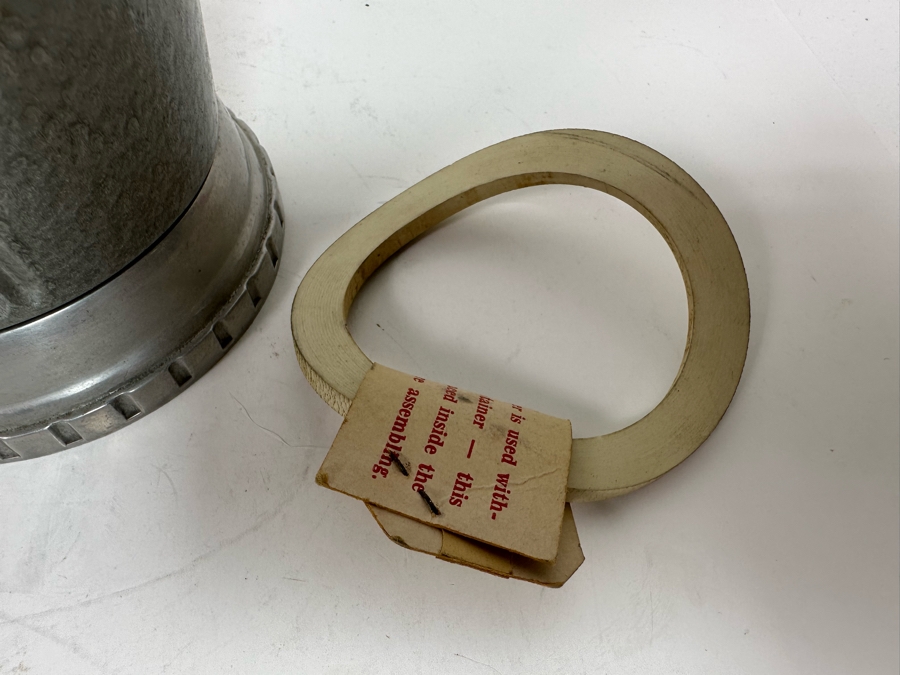 Vintage Art Deco Precision Castings Precision Cooler Cocktail Shaker With Original Instructions New Old Stock 11H [Photo 6]