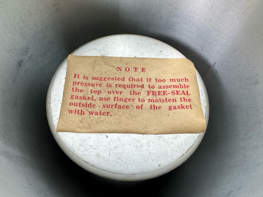 Vintage Art Deco Precision Castings Precision Cooler Cocktail Shaker With Original Instructions New Old Stock 11H [Photo 8]