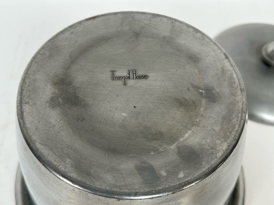 Vintage Art Deco Tranquil House Aluminum Ice Bucket 9.5W X 7H [Photo 7]