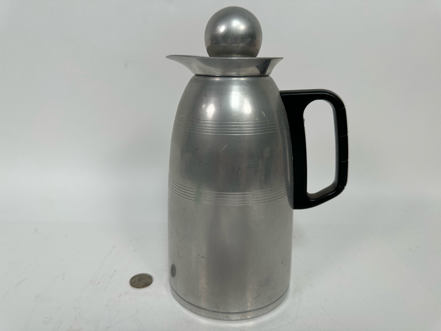 Vintage Machine Age Art Deco Kromex Coffee Carafe Glass Insulator 10H [Photo 2]