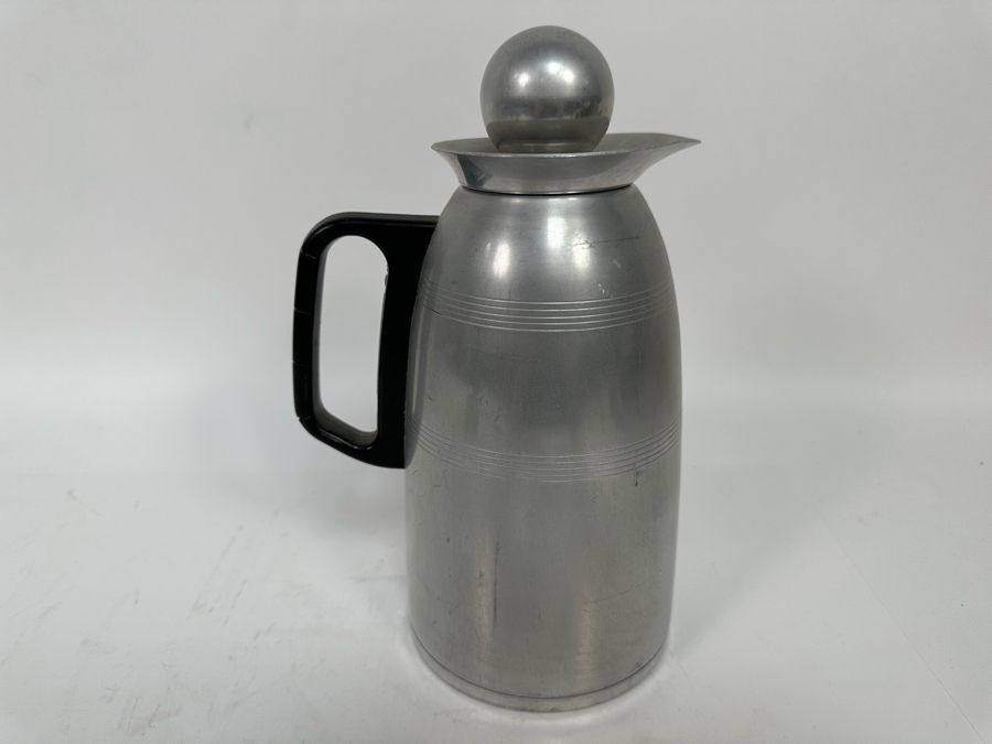 Vintage Machine Age Art Deco Kromex Coffee Carafe Glass Insulator 10H [Photo 5]