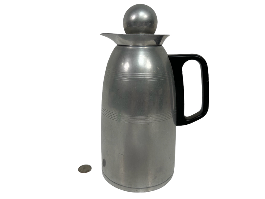 Vintage Machine Age Art Deco Kromex Coffee Carafe Glass Insulator 10H [Photo 1]