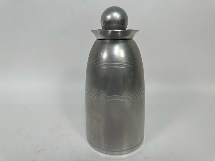 Vintage Machine Age Art Deco Kromex Coffee Carafe Glass Insulator 10H [Photo 4]