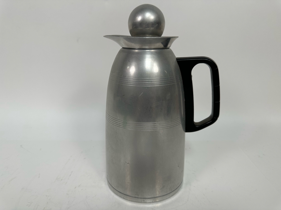 Vintage Machine Age Art Deco Kromex Coffee Carafe Glass Insulator 10H [Photo 3]