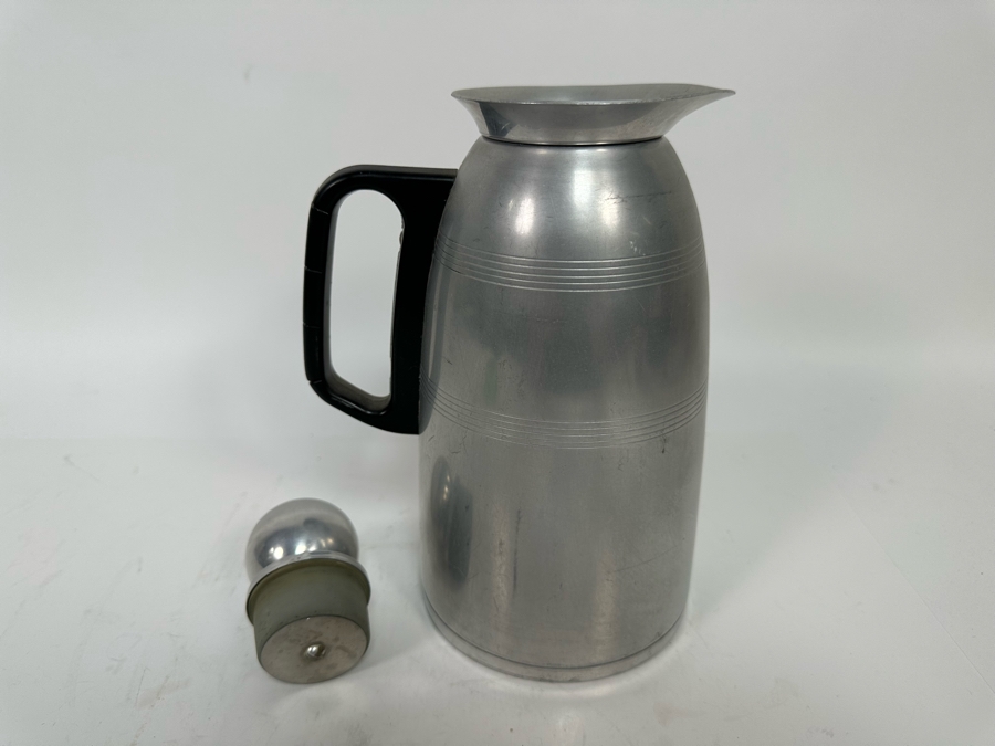 Vintage Machine Age Art Deco Kromex Coffee Carafe Glass Insulator 10H [Photo 6]