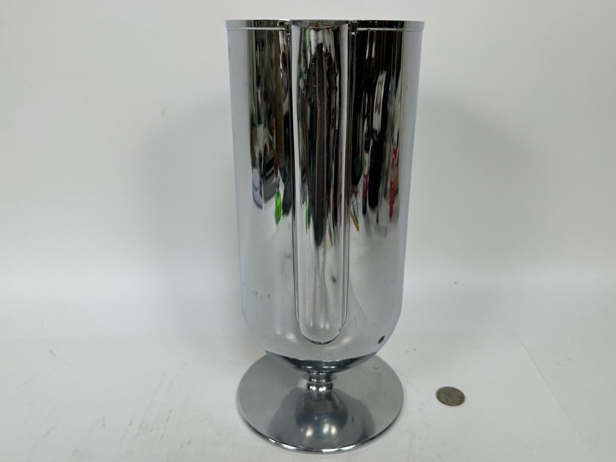 Vintage Art Deco Chrome Pitcher 12H [Photo 4]