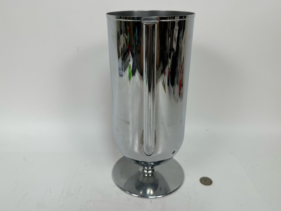 Vintage Art Deco Chrome Pitcher 12H [Photo 6]