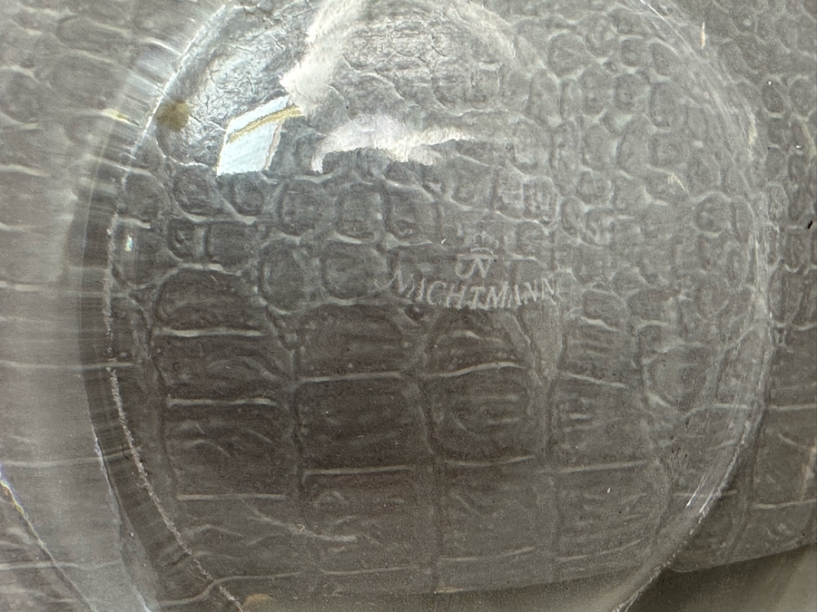 Nachtmann Crystal Bowl With Elephants Safari Signed 9W X 6 7/8H [Photo 8]