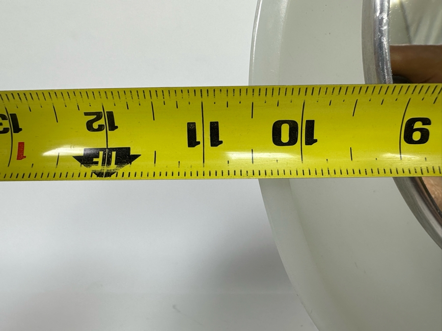 Vintage Art Deco Capeer 1920s Milk Glass & Chrome Makeup Desk Mirror Lamp Originally Owned By Joan Crawford (Client Did Makeup For Joan Crawford And She Gifted It Directly To Client) 10.5W X 7D X 14H [Photo 13]