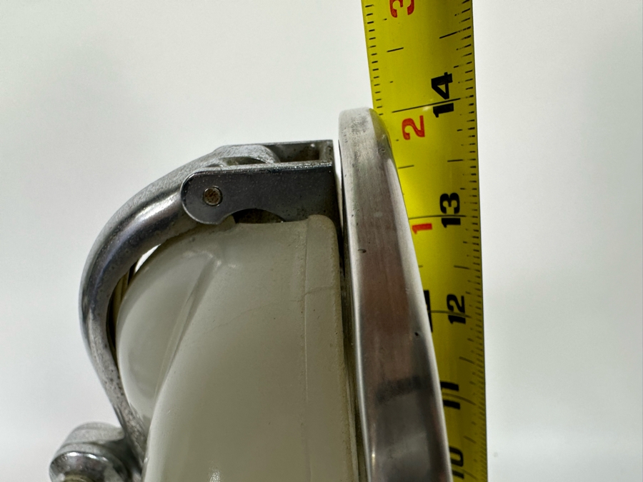 Vintage Art Deco Capeer 1920s Milk Glass & Chrome Makeup Desk Mirror Lamp Originally Owned By Joan Crawford (Client Did Makeup For Joan Crawford And She Gifted It Directly To Client) 10.5W X 7D X 14H [Photo 14]