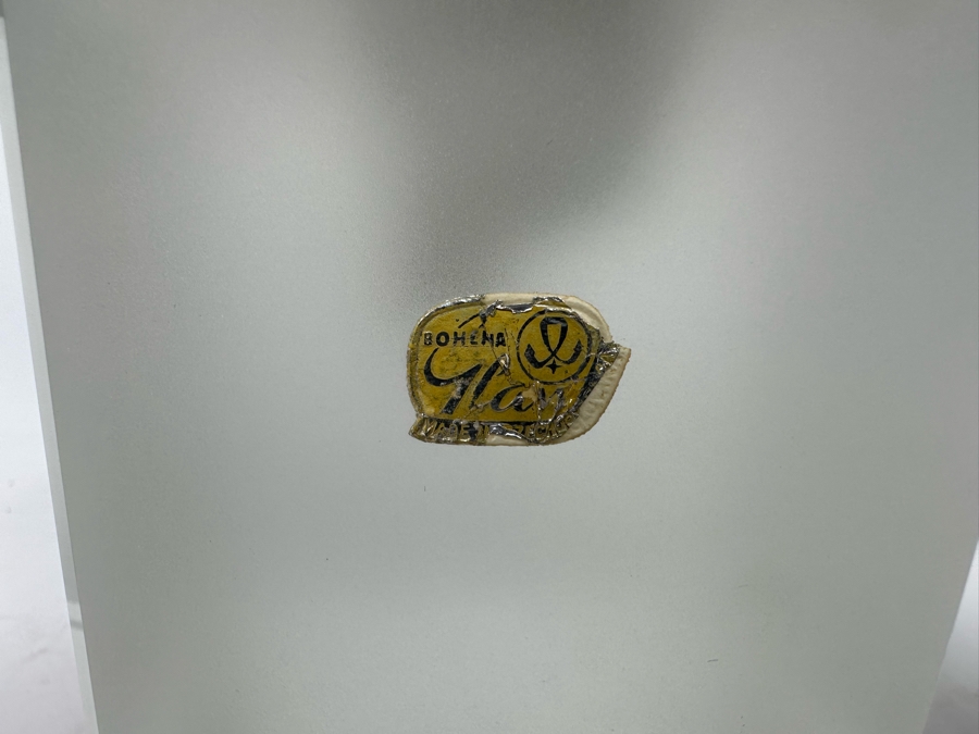 Vintage Art Deco Arcadia Crystal Bohemia Glass Female Bust Sphinx Sculpture Made In Czechoslovakia With Original Labels 3W X 4.25D X 9.5H [Photo 10]