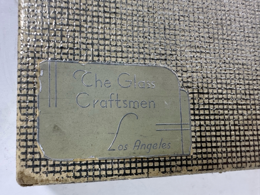 Vintage Table Name Plates Place Settings Cards By The Glass Craftsmen Los Angeles [Photo 5]